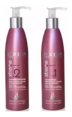 Shampoo + Acondicionador Xtreme Teñidos Maltratados Exel