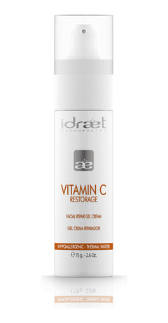 VITAMIN C Crema Gel Reparador Piel Radiante Luminosa 75ml Idraet