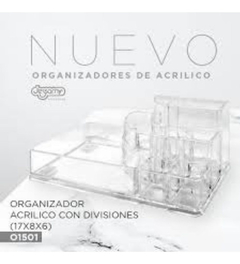 Organizador Acrílico 8 Divisiones Maquillaje Escritorio 1501 - comprar online