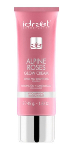 Alpine Roses Glow Cream. Hidrata, Repara E Ilumina. Idraet