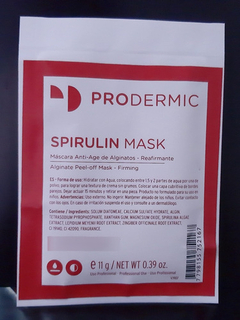 Spirulin Mask Mascarilla Facial Reafirmante Prodermic - comprar online