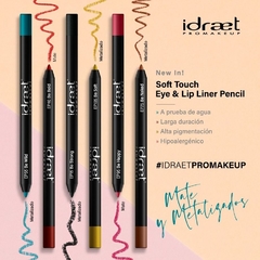 Soft Touch Lápiz Delineador Color Hipoalergénico Waterproof Idraet - comprar online