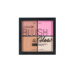 Blush & Glow 3 en 1 - Paleta Rubor, Iluminador y Contorno
