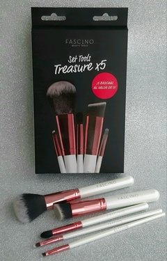 Set De 5 Brochas De Maquillaje Treasure X 5 - Fascino Nuevo