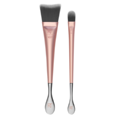 Skincare Brush Duo - Pinceletas + Espátula 4270 Real Techniques