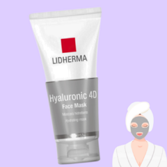 Hyaluronic 4d Face Mask Máscara Hidratante 150g Lidherma