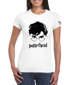 Harry Potter. Remera entallada de algodón peinado premium!