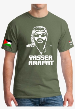 Palestina. Yasser Arafat. Remera de algodón peinado premium!