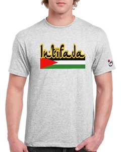 Palestina. Bandera Intifada. Remera de algodón peinado premium! - tienda online