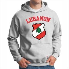 Líbano. Lebanon. Escudo. Buzo canguro de frisa Premium. - comprar online