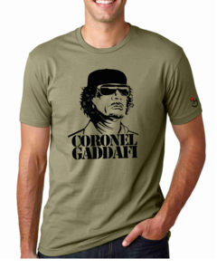 Gaddafi. Libia. Remera de algodón peinado premium!