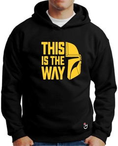 Buzo canguro de frisa Premium. Hoodie. The Mandalorian. The way.Starwars.