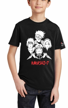 Naruto Boruto Kakashi . Remera de algodón peinado. Niños