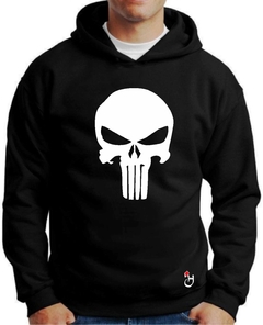 Buzo canguro de frisa Premium. Hoodie. Punisher. Series