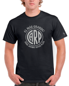 River Plate. El más Grande! Remera Algodón Premium. Estampa Plateada.