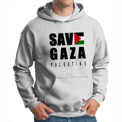 Buzo canguro de frisa Premium. Palestina Save Gaza - comprar online