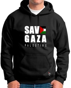 Buzo canguro de frisa Premium. Palestina Save Gaza