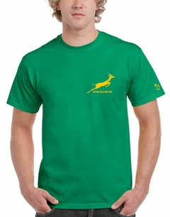 Sudáfrica.Springboks Rugby. Remera de algodón peinado calidad premium. - Habibis Remeras