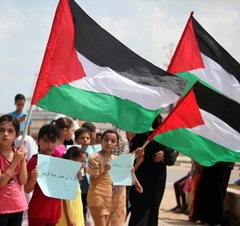 Bandera Palestina chica - Habibis Remeras