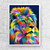 Quadro Leão Color - comprar online