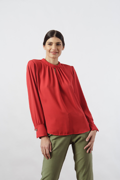 BLUSA CREPE NUDO 42 A 52 (23041) - comprar online