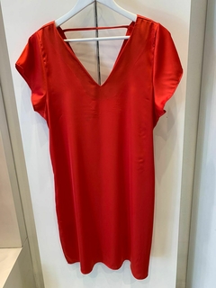 26553 vestido saten liso - tienda online