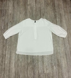 25553 blusa voile rayon liso con botones - tienda online