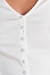 Camisa escote V con botones forrados (15005) - comprar online