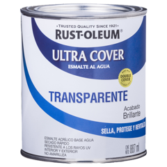 Esmalte Al Agua Transparente Ultra Cover x 0,946 lt.