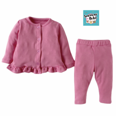 CONJUNTO VOLADO ROSA