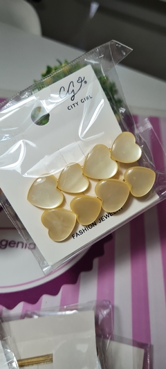 HEBILLAS X2 CORAZONES - comprar online