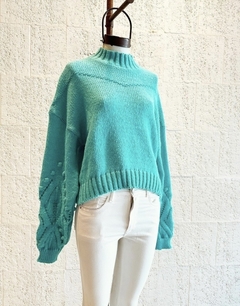 Sweater con manga trenzada - Pilar Prada 
