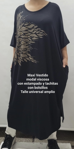 Maxi vestido de viscosa - Pilar Prada 