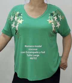 Remera estrellas foil - comprar online
