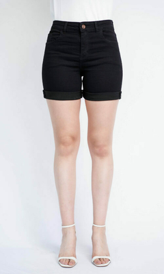 Short de jean negra elastizada