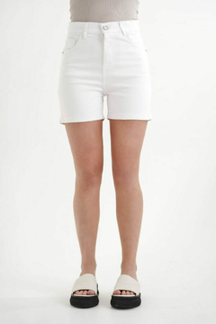 Short de jean blanca elastizada