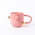 Caneca Bruxelas com Ouro Alternado ROSA