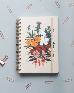 Cuaderno anillado 14 x 20 Flores silvestres