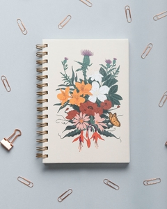 Cuaderno anillado 14 x 20 Flores silvestres - comprar online