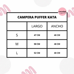 CAMPERA PUFFER KATA - tienda online