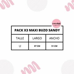 PACK X3 MAXI BUZO SANDY en internet