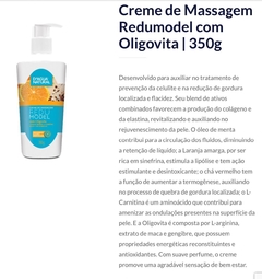 Creme De Massagem Redumodel Com Oligovita 350g (D'agua Natural) na internet