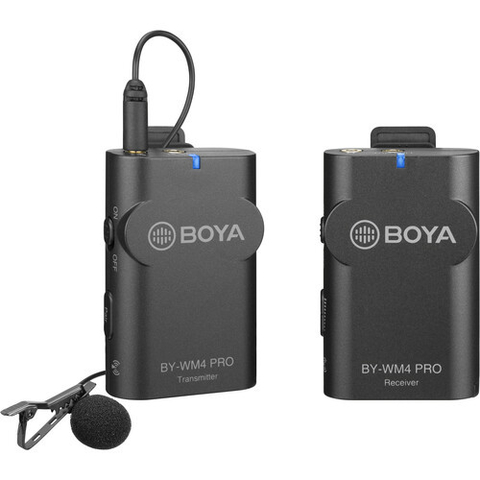 Microfone Lapela Sem Fio Para Câmera E Smartphones Boya Wm4 Pro