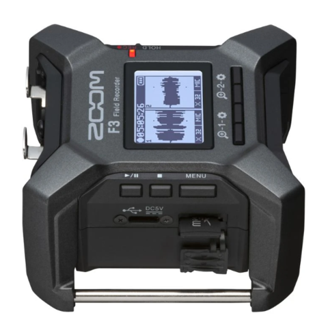 Gravador de Áudio Zoom F3 Field Recorder