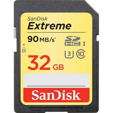 Cartão De Memória Sandisk 32gb Extreme 90mb/s