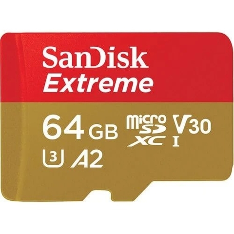 Cartão De Memória Sandisk 64gb Extreme Micro Sd 100mb/s