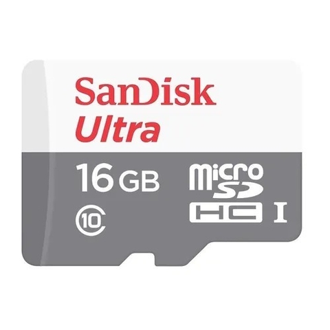Cartão De Memoria Sandisk 16gb Ultra Micro Sd 80mb/s