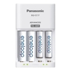 Carregador De Pilhas Com 4 Pilhas Panasonic Eneloop 2000mah Aa