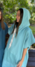 PONCHO PLAYERO- Azul Aero - comprar online