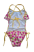 Trikini - Clavel rosa con fondo Amarillo - comprar online